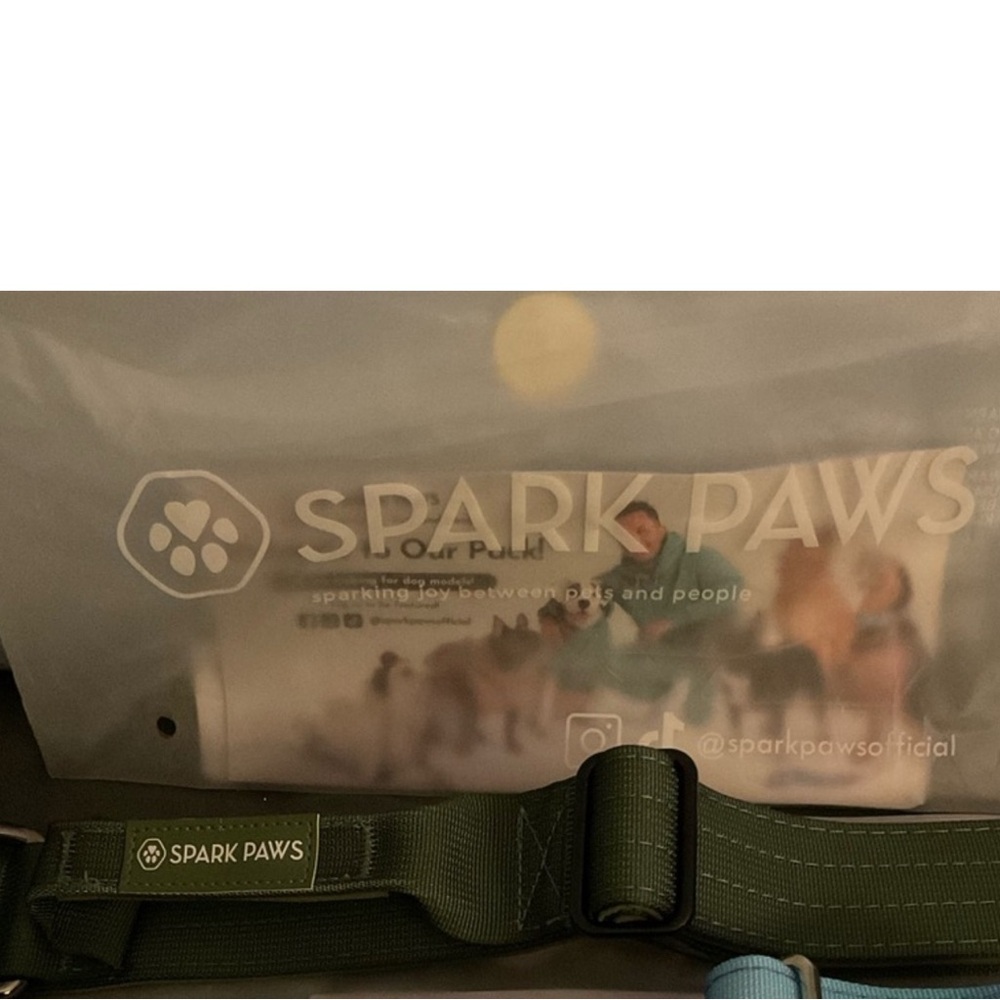 Spark Paws Tactical Dog Collar Green(medium)…only green is left - Picture 3 of 10